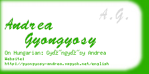 andrea gyongyosy business card